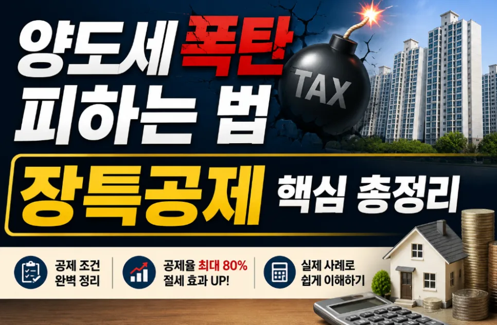 양도세 장특공제 2026년 총정리: 세후 수익 극대화 전략 2