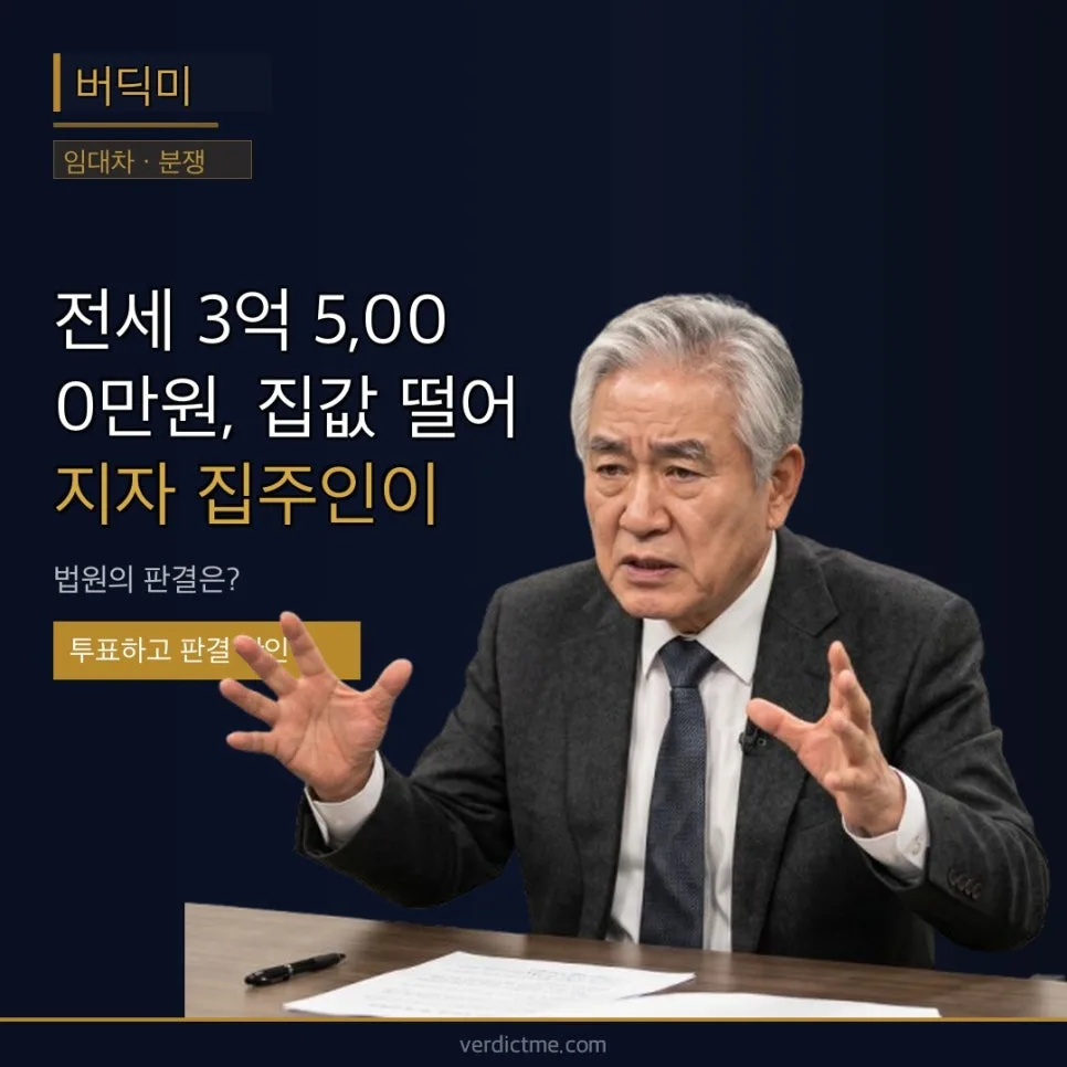 역전세 5,000만원 손해 본 썰 2026: 집값 하락 시 대처법