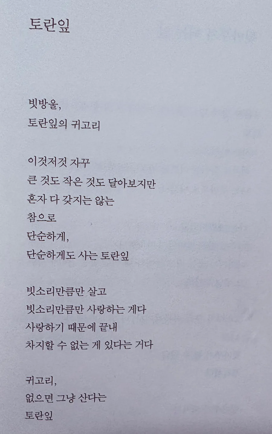 안도현 시인의 '토란잎'과 '여치 소리': 사랑과 삶의 본질 2026 3