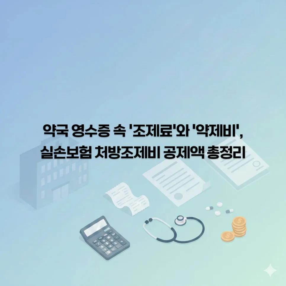 약국 영수증 조제료, 약제비 차이와 실손보험 공제액 2026