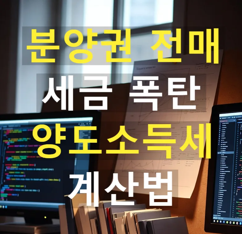 분양권 전매, 2026년 세금 폭탄 피하는 방법은?