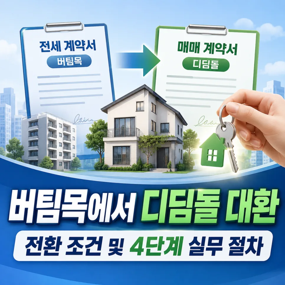 신생아특례 디딤돌대출 전환 가이드 2026: 버팀목에서 갈아타기