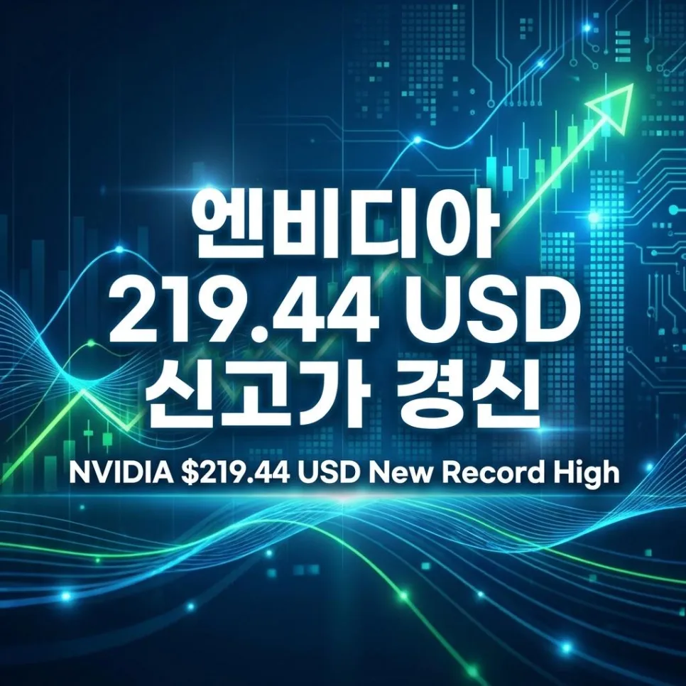 엔비디아 NVDA 주가 219.44 USD, 2026년 신고가 돌파 후 매수 전략은?