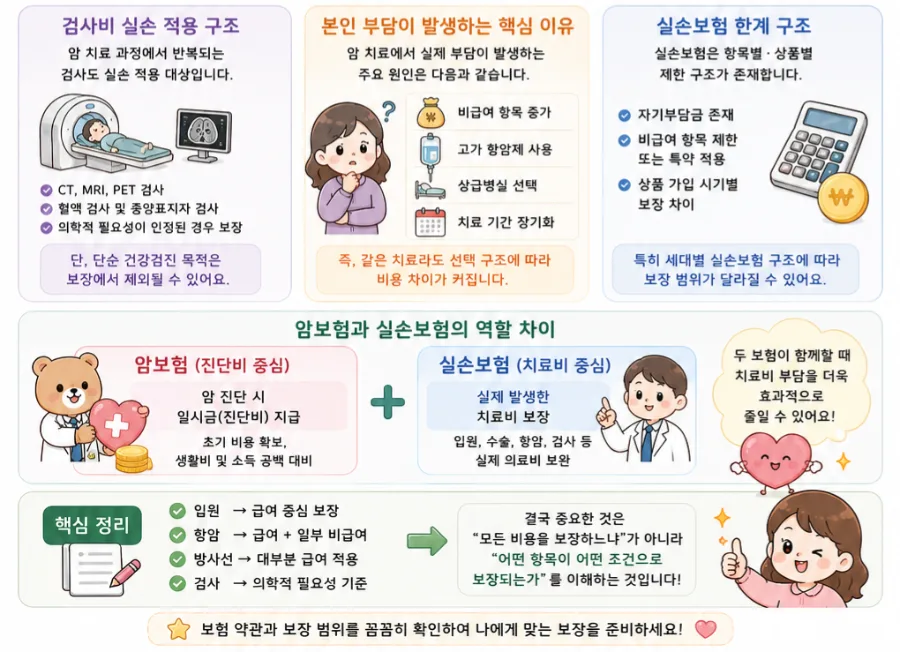 암 치료 실손보험 보장 범위 2026년 총정리 (핵심 4가지) 2