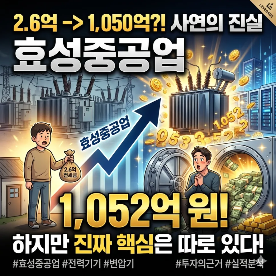 효성중공업 1050억 신화, 진짜 투자 포인트는? 2026년 전망