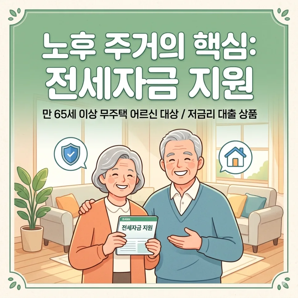 2026년 고령자 전세자금대출: 조건, 서류, 이자율 완벽 정리 2
