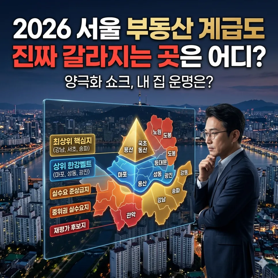 2026 서울 부동산 계급도: 힘의 차이 분석 및 투자 전략