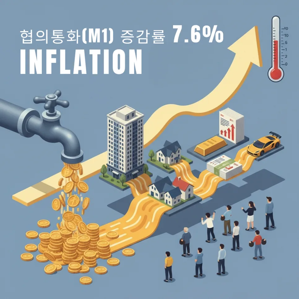 M1 통화량 7.6% 급증, 현금 가치 하락 대비 전략 2026