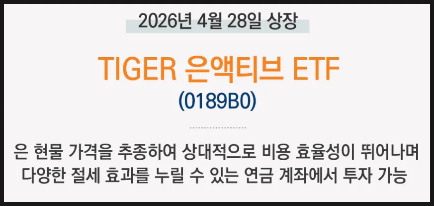 TIGER 은액티브 ETF 2026년 투자법: 현물 직접 투자 가이드 2