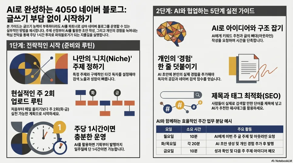 AI로 네이버 블로그 시작하는 법: 40대 이상 입문 가이드 2026 — IT·테크 — onjunge