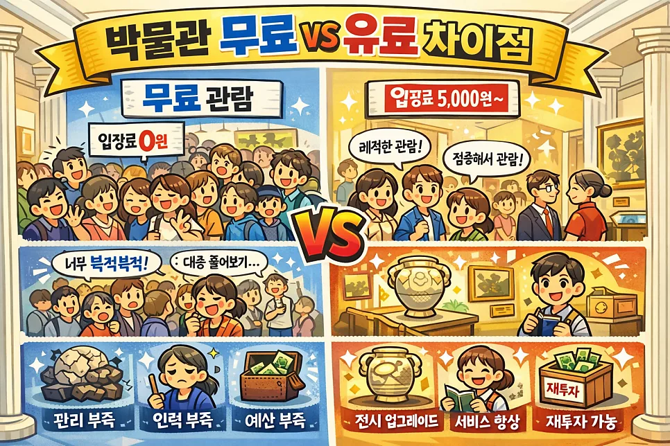 국립중앙박물관 유료화 2026년, 입장료 변경 조건 총정리 — 미술·디자인 — selba101