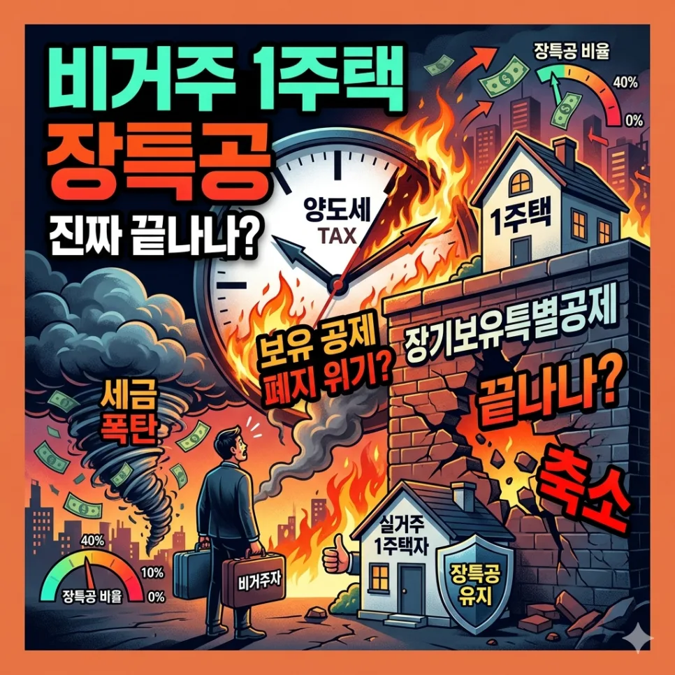 비거주 1주택 장특공제, 2026년 어떻게 달라지나? (핵심 총정리)