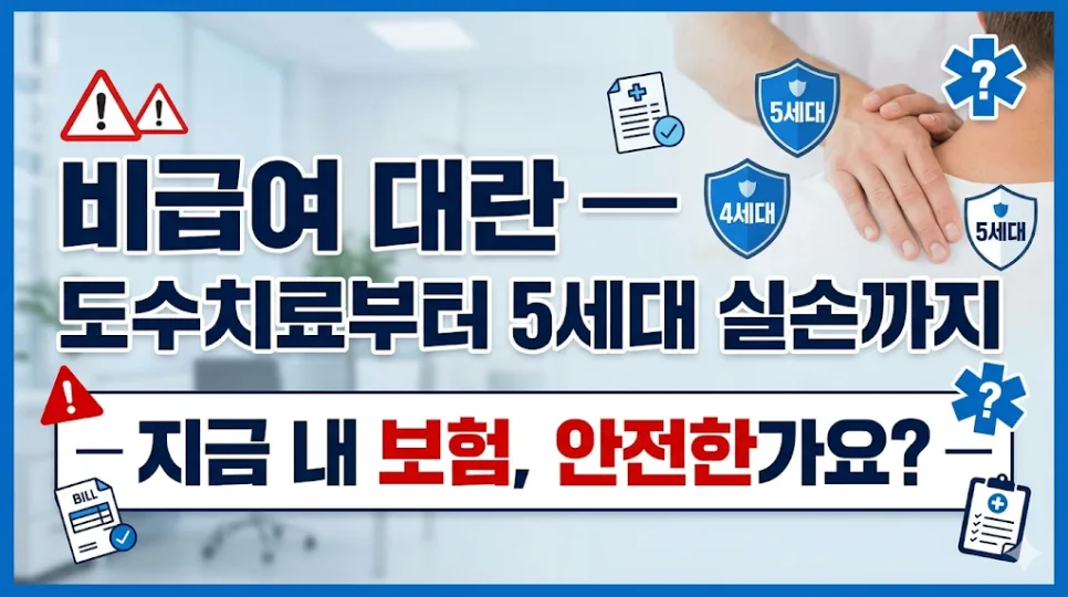 2026년 5세대 실손보험, 내 보험은 안전할까? 총정리