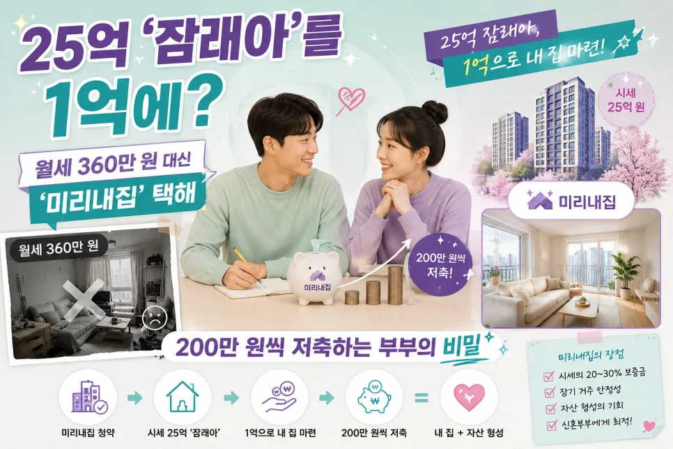 1억으로 잠실 신축 아파트? 미리내집 7차, 2026년 혜택 총정리