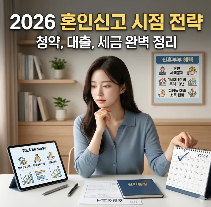 2026 혼인신고, 주택담보대출·청약 전략 완벽 가이드