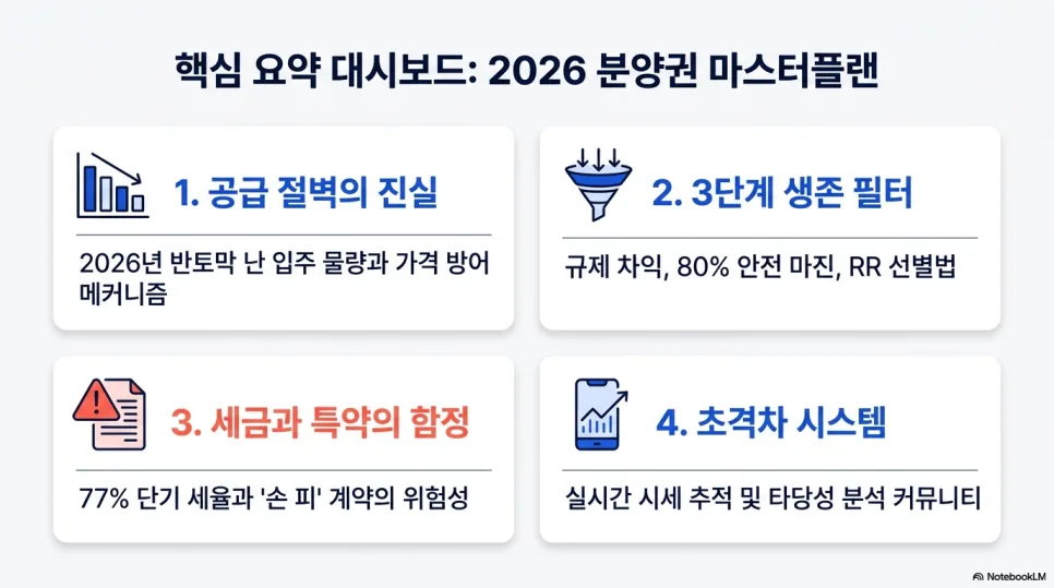 2026년 분양권 투자, 공급 절벽 시대 생존 전략 3단계 2
