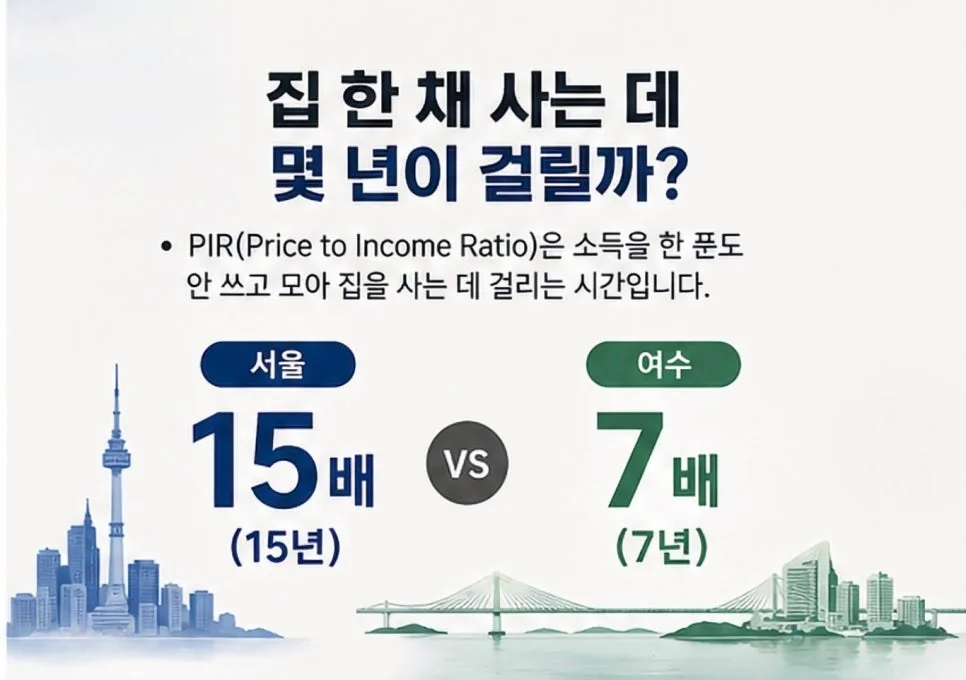 2026년 여수 아파트, PIR로 본 소득 대비 주택가격 분석 2