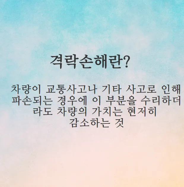 중고차 가치 제대로 평가받는 법 2026: 격락손해 기준 총정리 2