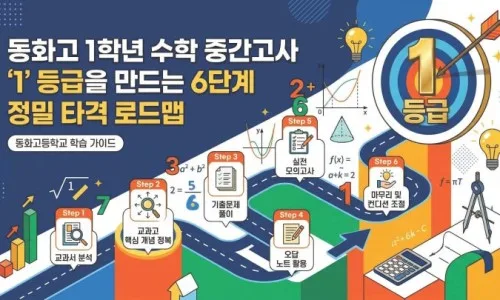 와부고 1학년 수학 1등급: 대치동식 4주 완성 플랜 2026 2