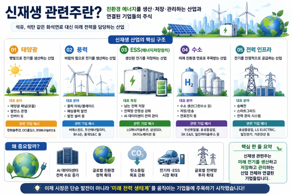 2026년 신재생 에너지 대장주 전망: AI 시대 전력 인프라 핵심 기업 분석 2