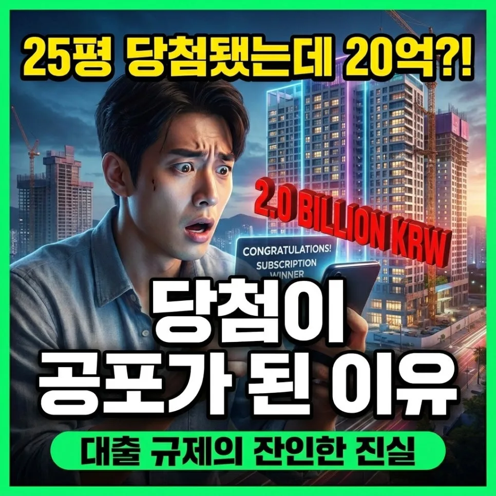 2026년 노량진 25평 20억 청약, 당첨 후 계약 포기 이유와 대처법