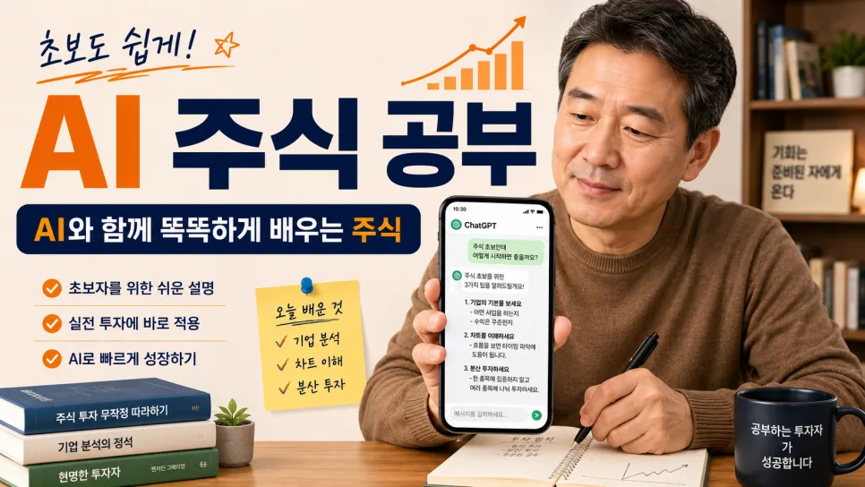 AI로 주식 공부 시작하는 법 2026: 초보자도 쉬운 5단계