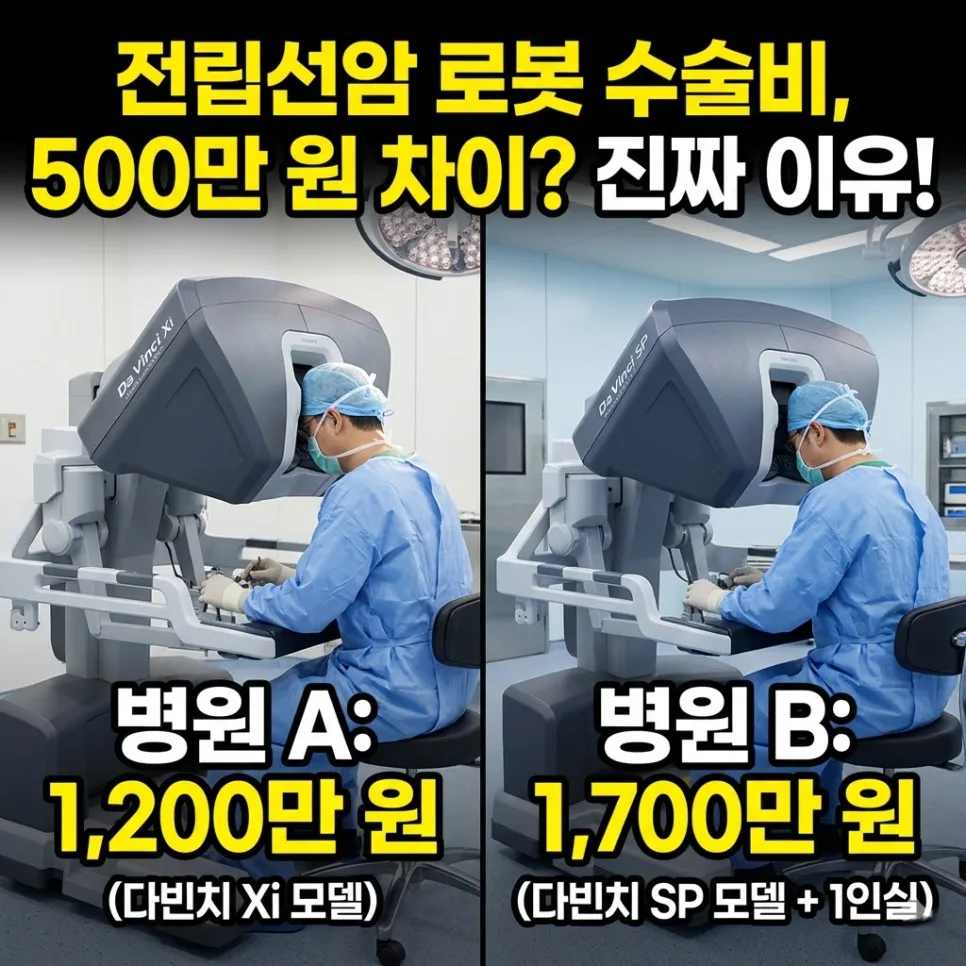 전립선암 로봇 수술비 2026: 병원별 500만원 차이 나는 이유와 보험 전략