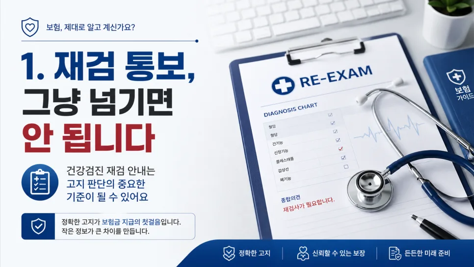 건강검진 재검사 소견, 보험 고지 의무 2026년 총정리 2