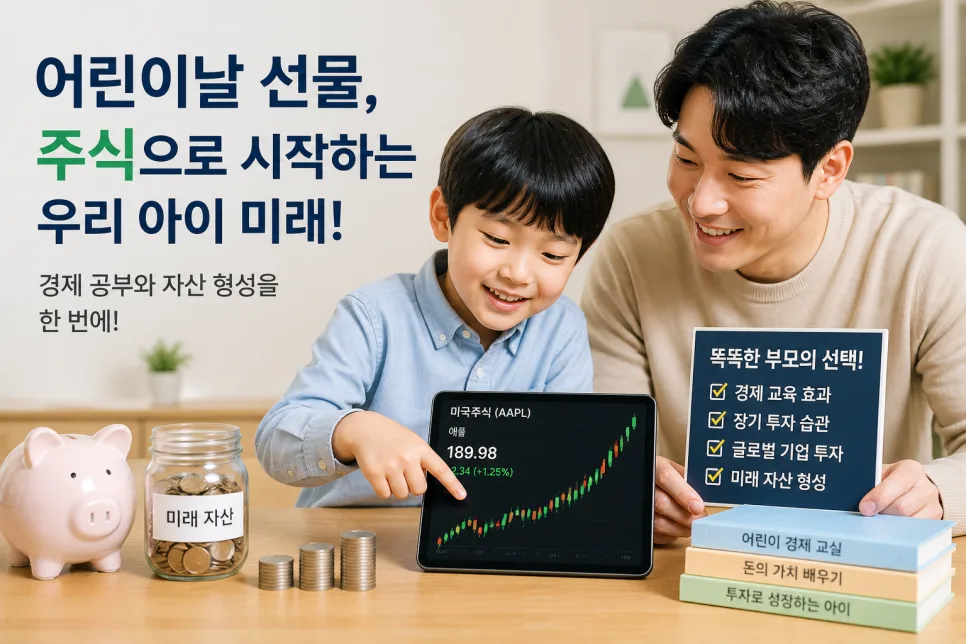 어린이날 주식 선물, 2026년 자녀 자산 형성 위한 최고의 선택일까? 2