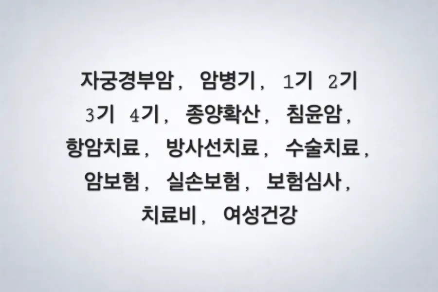 자궁경부암 병기별 차이점과 치료·보험 적용 2026년 총정리