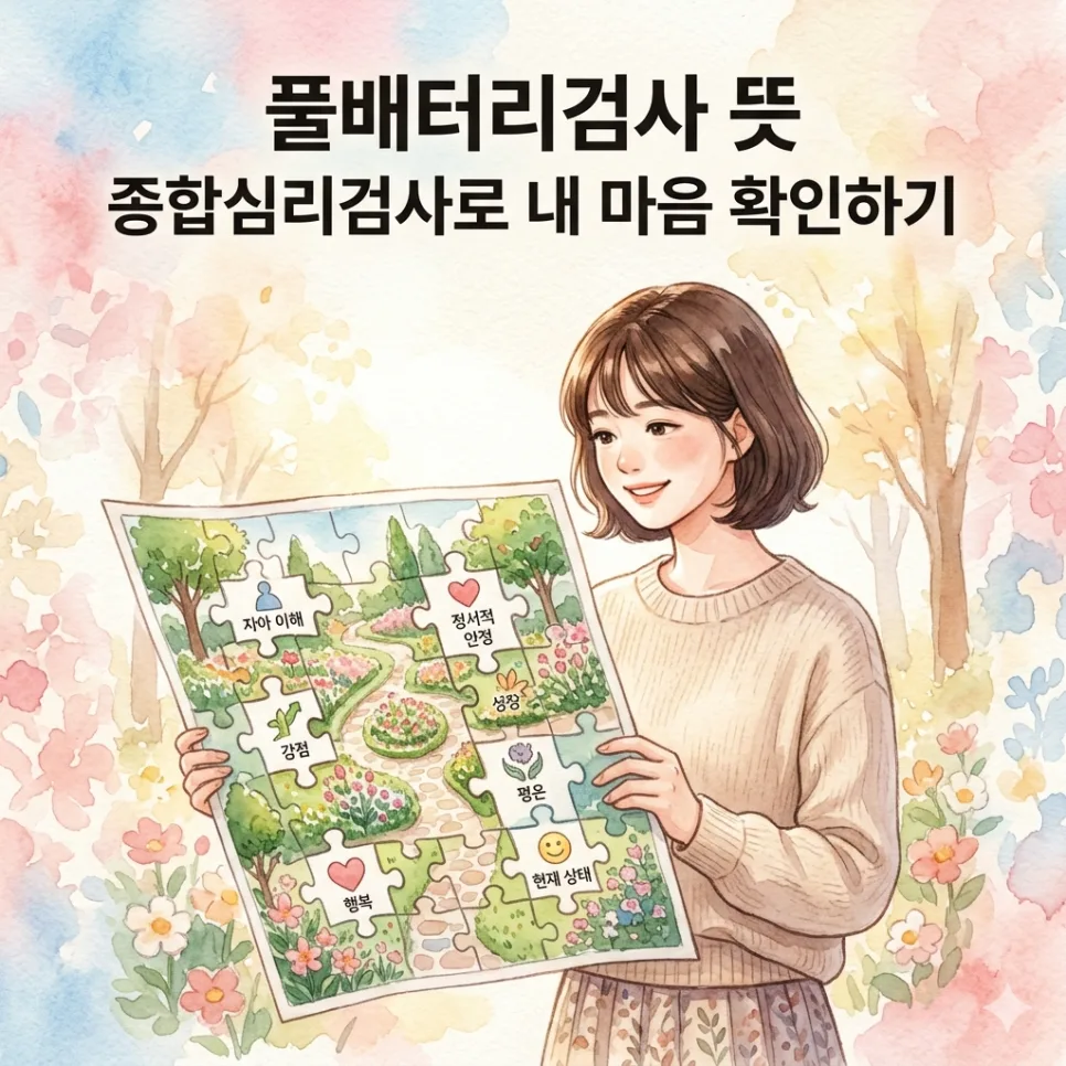 풀배터리검사 뜻, 2026년 종합심리검사 핵심 총정리 — 건강·의학 — psblue97