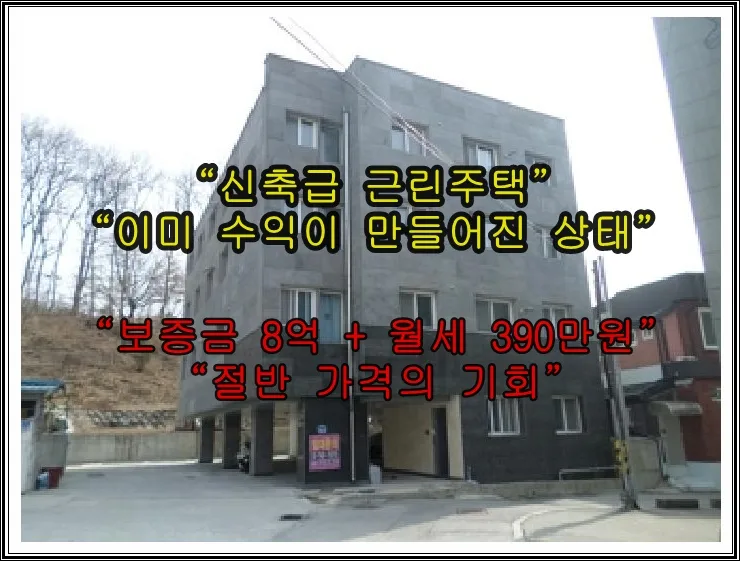 원주 우산동 근린주택 경매, 2026년 최저가 10억대로 수익률 극대화 전략