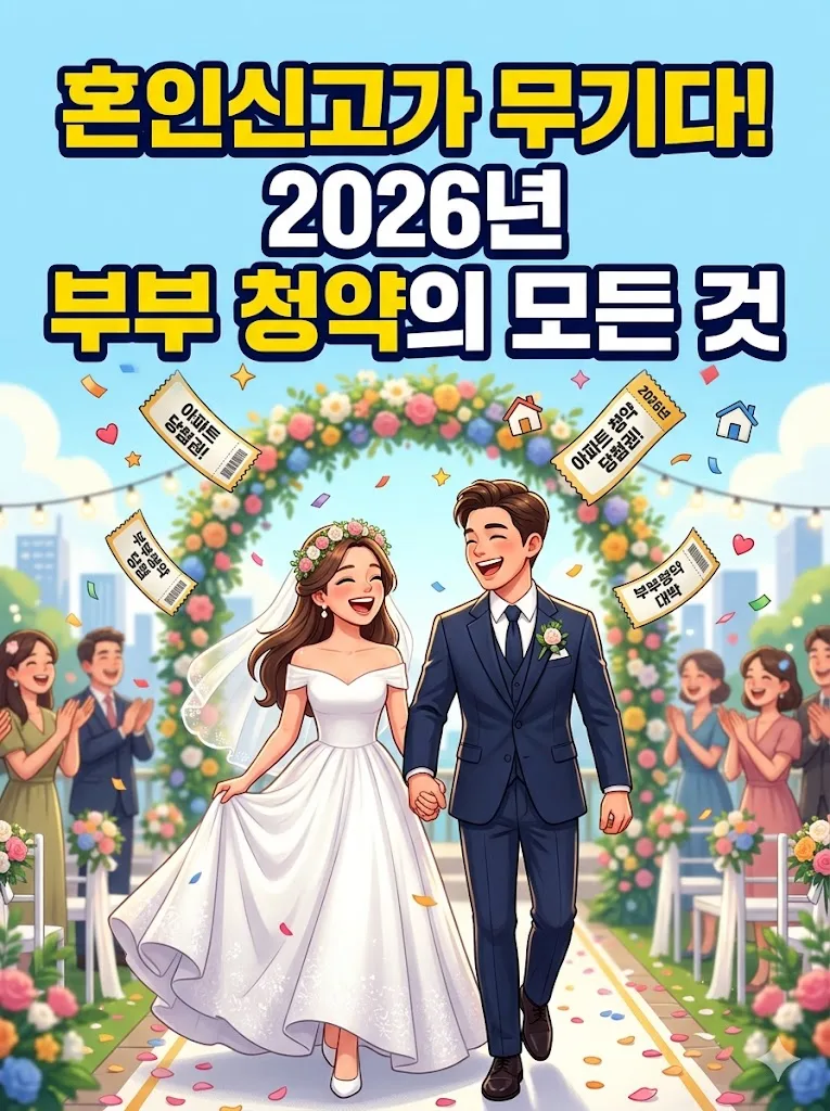 2026년 부부 청약, 혼인신고가 유리한 이유 3가지