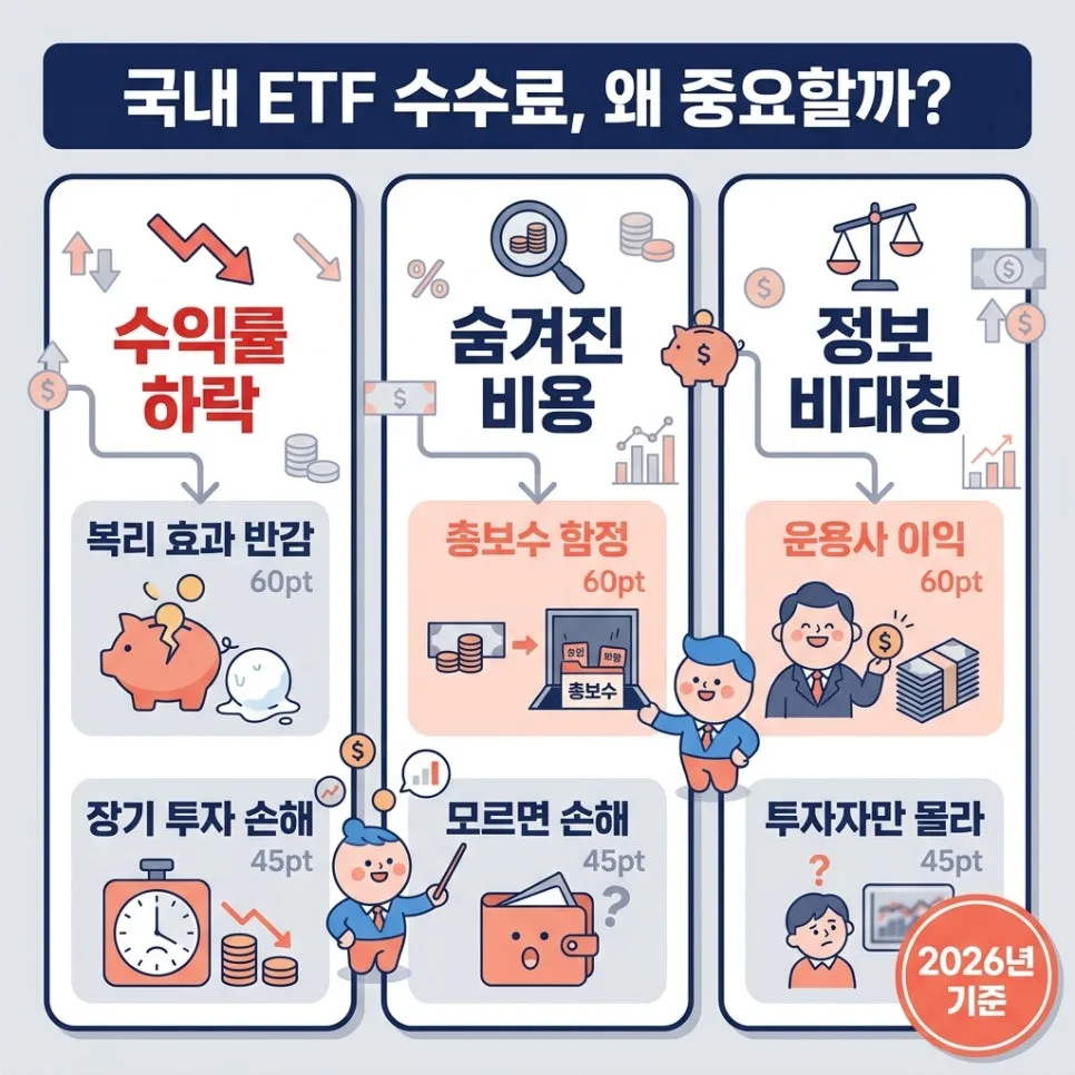 2026년 국내 ETF 수수료 최저 찾는 법: 30대 직장인 투자 전략