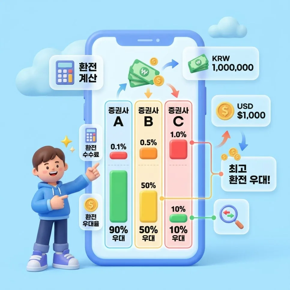 미국 주식 환전 2026: 수수료 0원 만드는 3가지 비법 2
