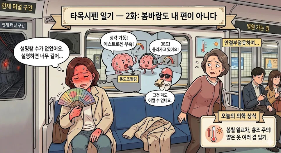 타목시펜 안면홍조 2026: 봄철 증상 완화 팁과 관리법 — 건강·의학 — ziczzic