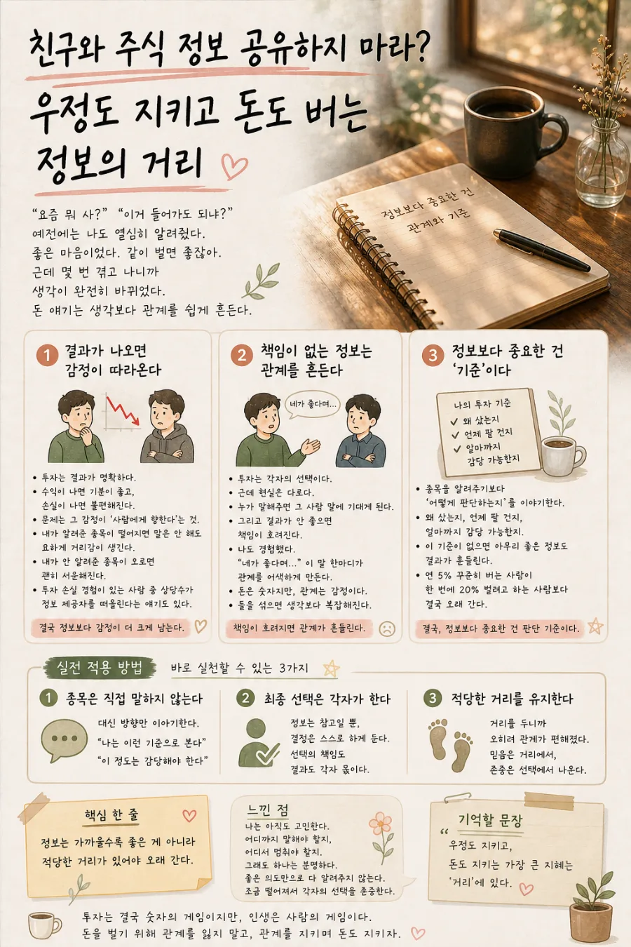 친구와 주식 정보 공유, 관계를 지키는 현명한 거리 두기 2026