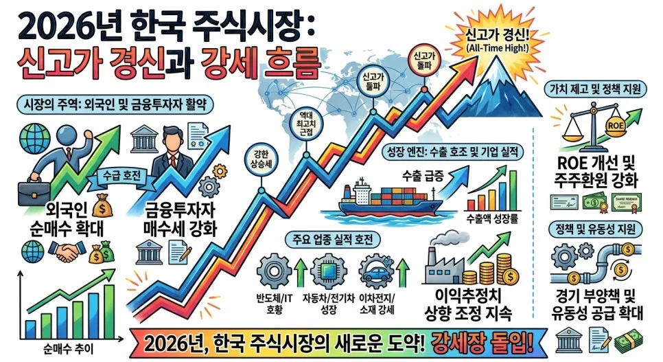코스피 신고가 돌파 후에도 매력적인 이유 2026: 전문가 분석