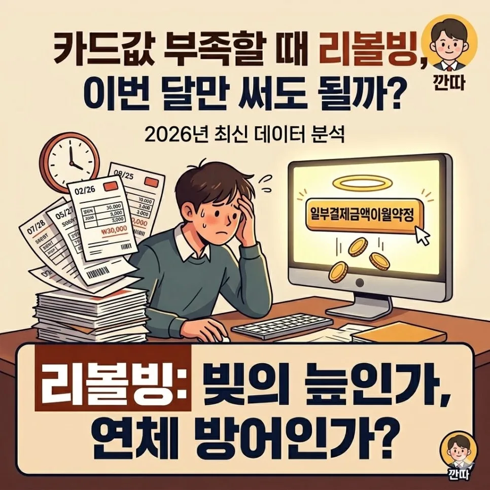 리볼빙, 이번 달만 써도 될까? 2026년 고금리 시대 현명한 대처법