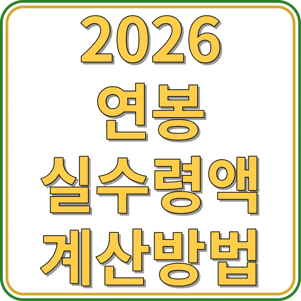 연봉 8000만원 실수령액 2026년 계산 및 절세 팁 총정리