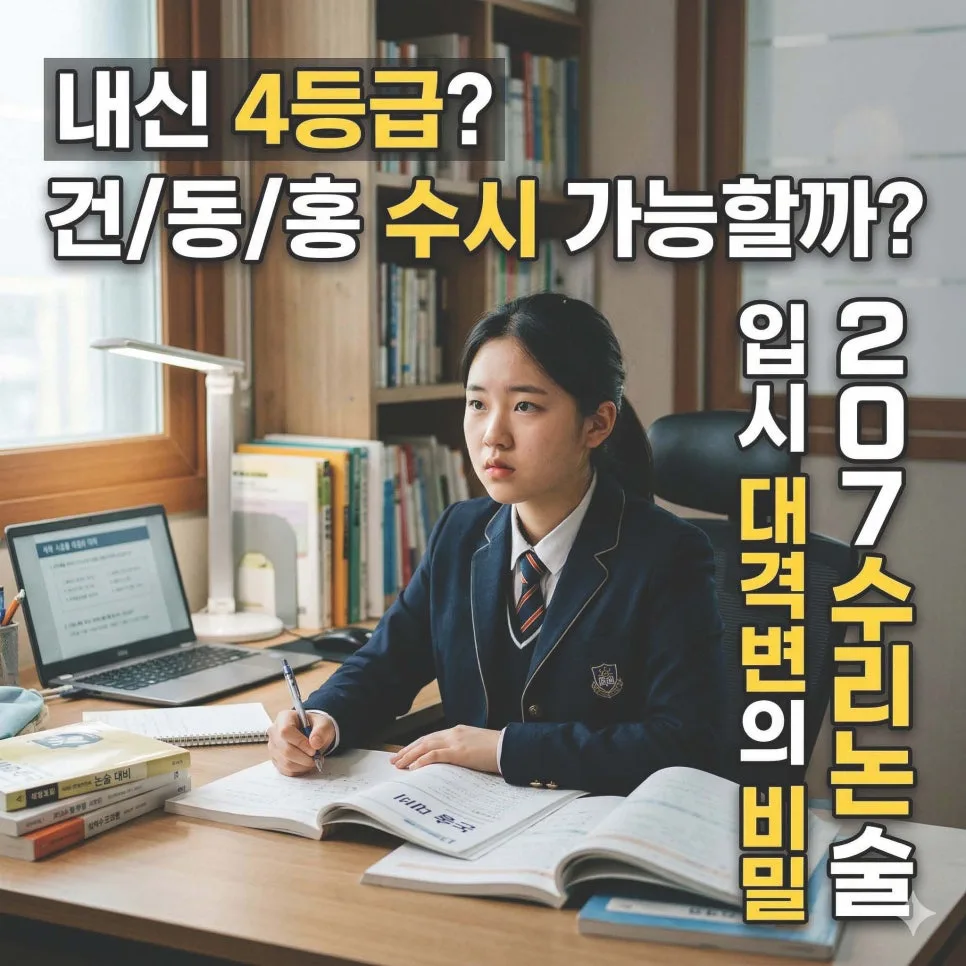 내신 4등급 건동홍 수시 가능? 2027 수리논술 전략 총정리 — 교육·학문 — eunjung145