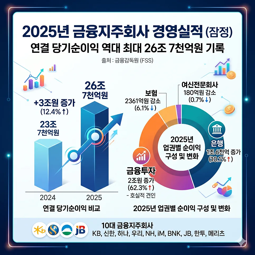 2026년 금융주 투자: 은행·증권·보험주, 반도체 다음은 금융주? 2