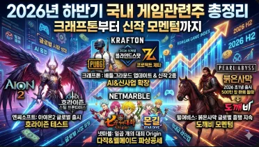 2026년 게임주 투자, AI·콘솔로 반등할까? 핵심 종목 분석 — 게임 — ksj04281 1