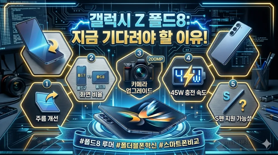 갤럭시 Z 폴드8, 2026년 출시될 5가지 변화와 기다려야 하는 이유 — IT·테크 — son9172