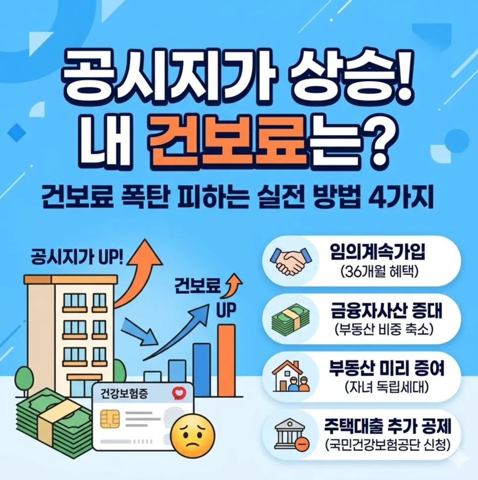 아파트 공시가격 상승 시 건강보험료 폭탄 막는 법 2026