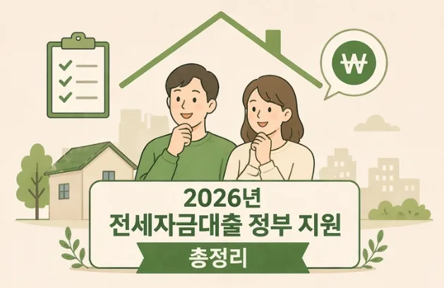 2026년 청년 전세자금대출, 정부 지원 조건과 한도 총정리 2