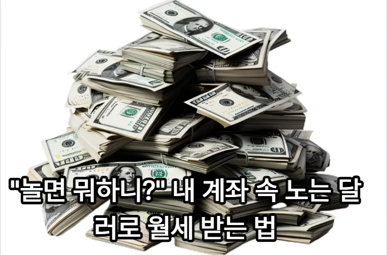 놀던 달러로 월세 받는 법: 안전한 초단기 투자 2026