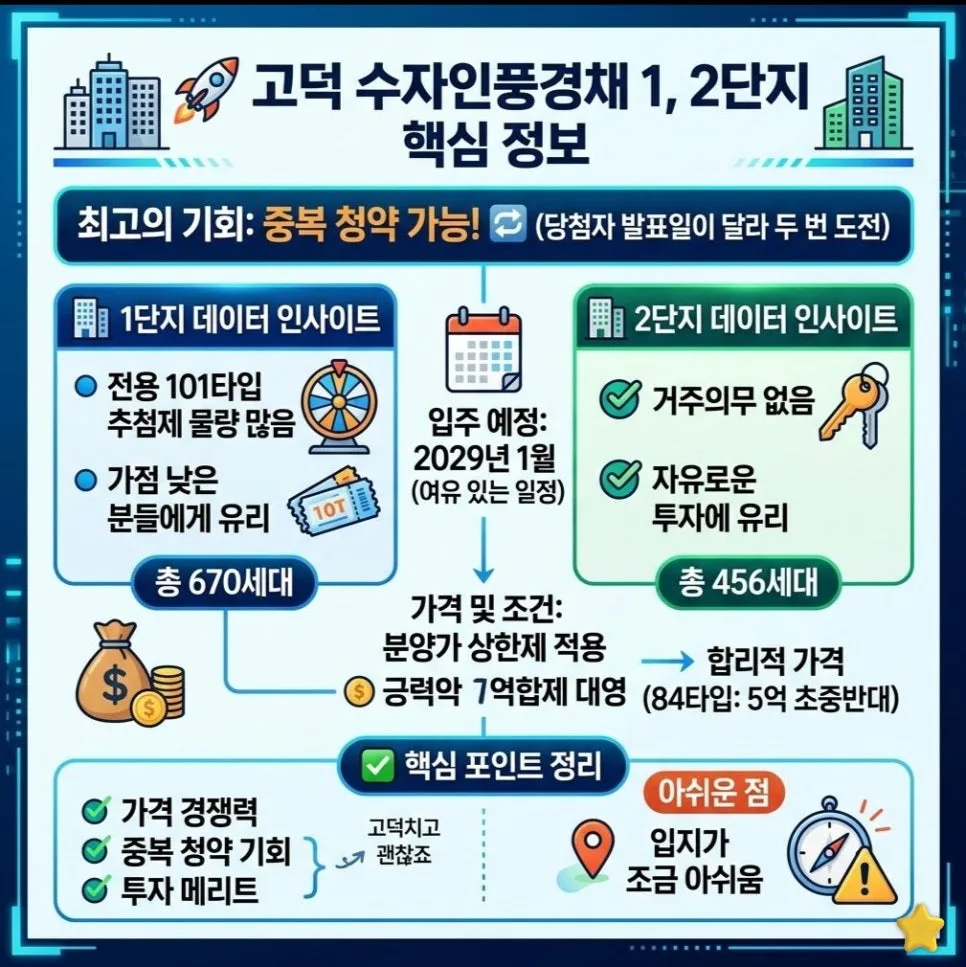 고덕 수자인풍경채 청약, 지금 넣을까? 줍줍 기다릴까? 2026년 분석 2