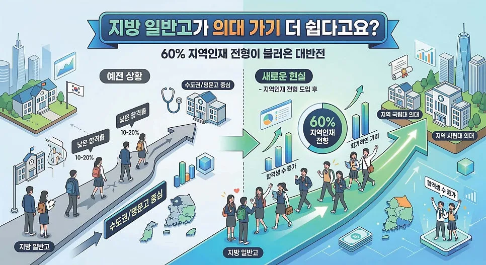 2026년 의대 증원, 지방 일반고가 유리한 이유와 대입 전략 — 교육·학문 — eunjung145