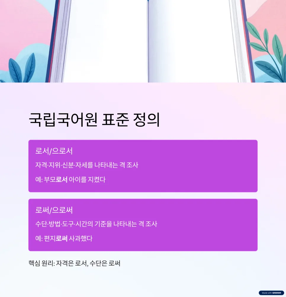 로서, 로써, 으로서,으로써 차이점 완벽 정리 (2026년 개정) 2